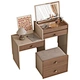 modern white makeup dresser